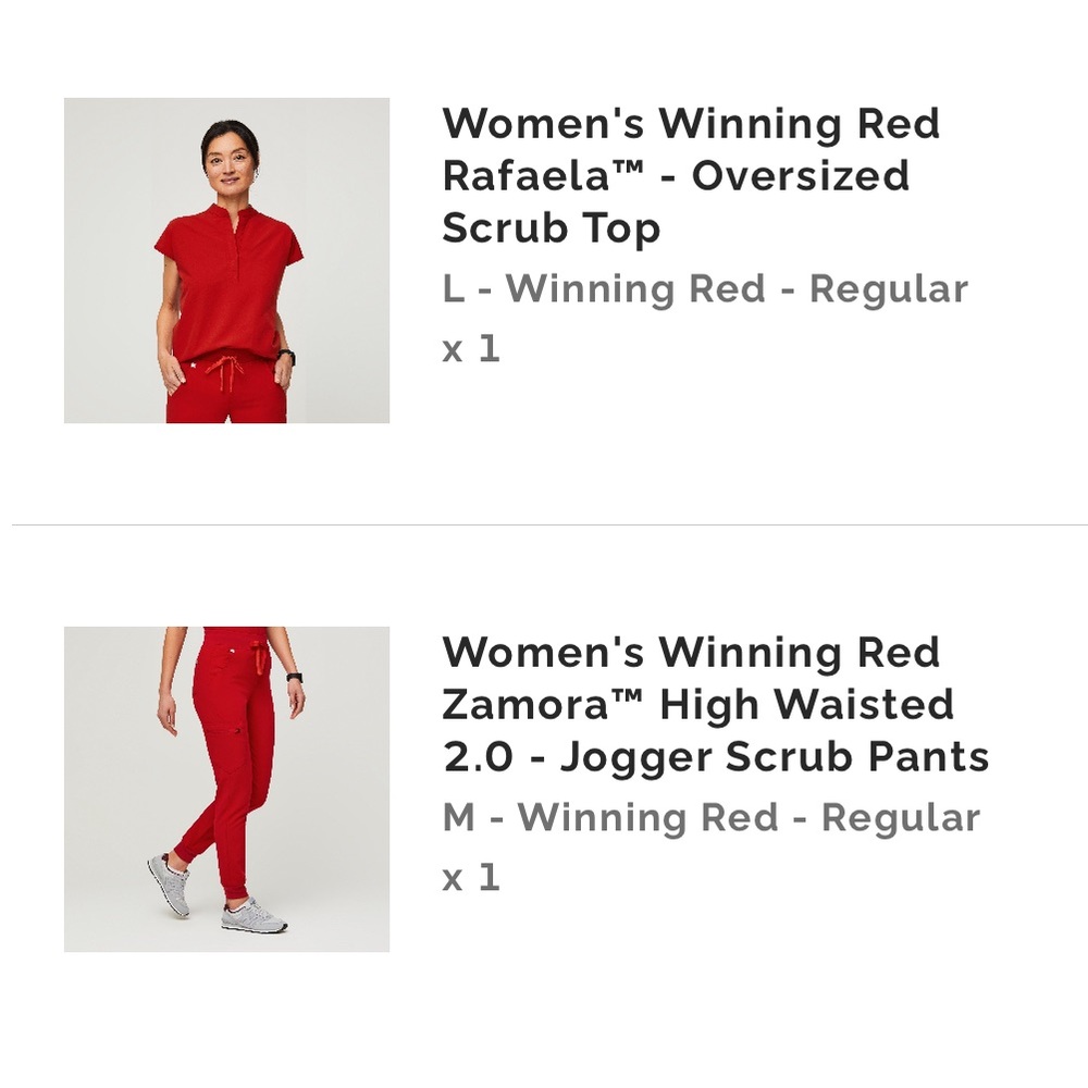 Red Figs worn once